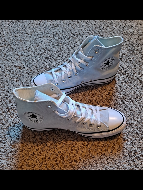 Converse Shoes - Converse Chuck Taylor All Star High Top Sneakers - Light Blue Women Size 9.5